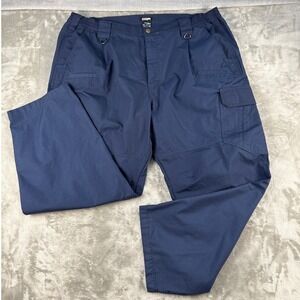 CQR Cargo Pants Mens 46W 30L Navy Tactical Ripstop EUC